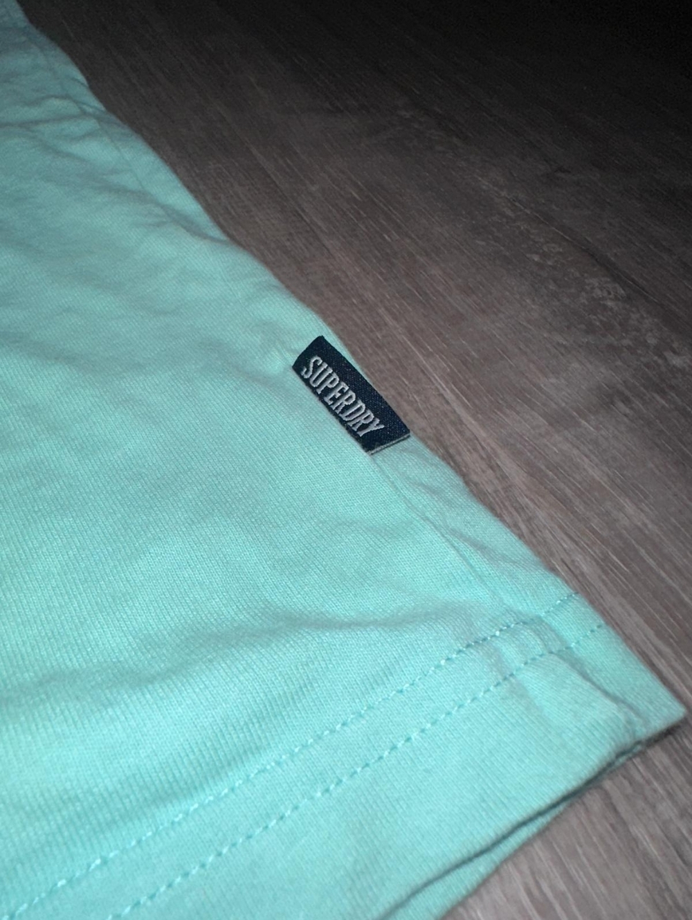 Superdry Men’s Light Mint V-Neck Short Sleeve Tee - Picture 5 of 7